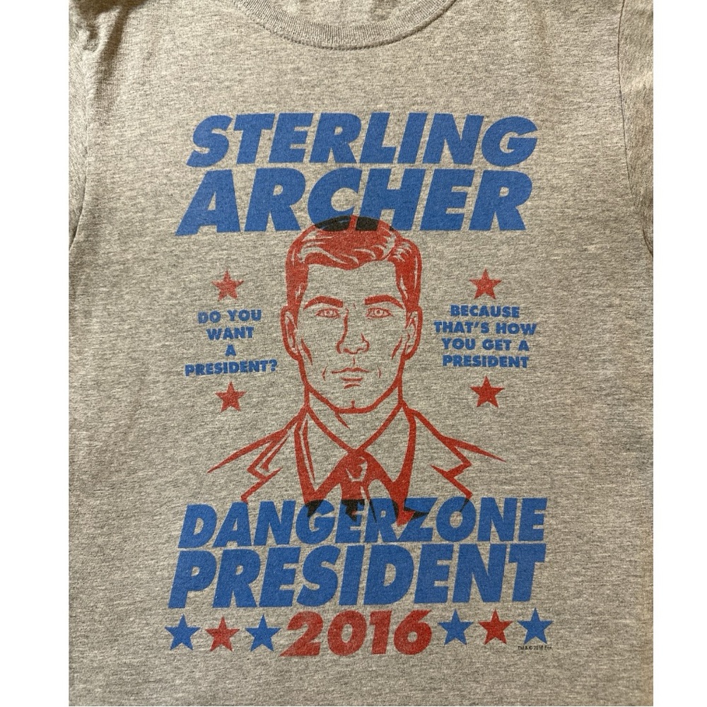 Sterling Archer Dangerzone President 2016 Men’s T Size Small